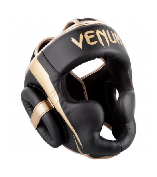 Боксерский шлем VENUM ELITE HEADGEAR - BLACK/GOLD